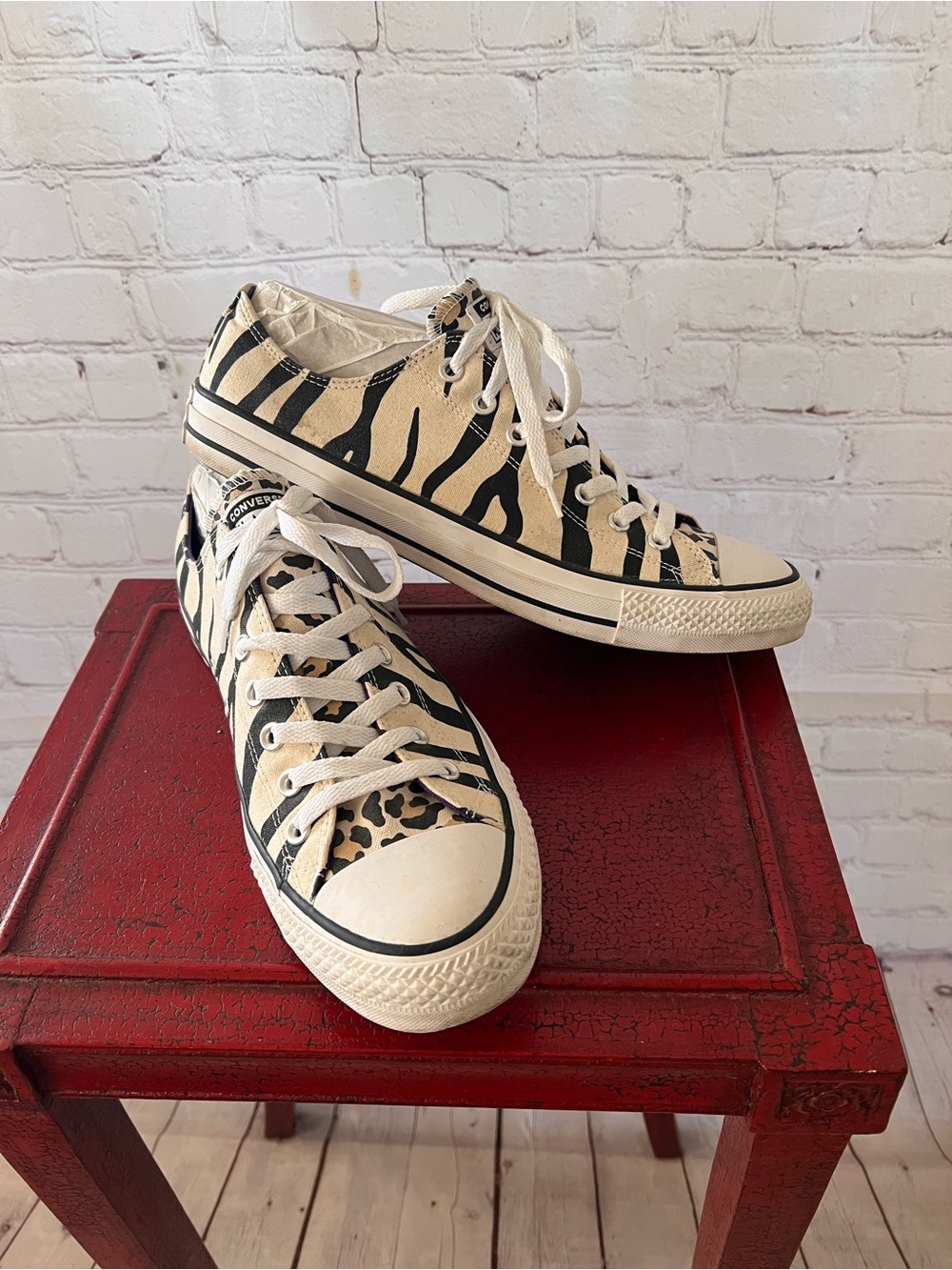 ❤️ CONVERSE All Star Animal Print Low Top SNEAKERS | Men’s | Zebra & Leopard